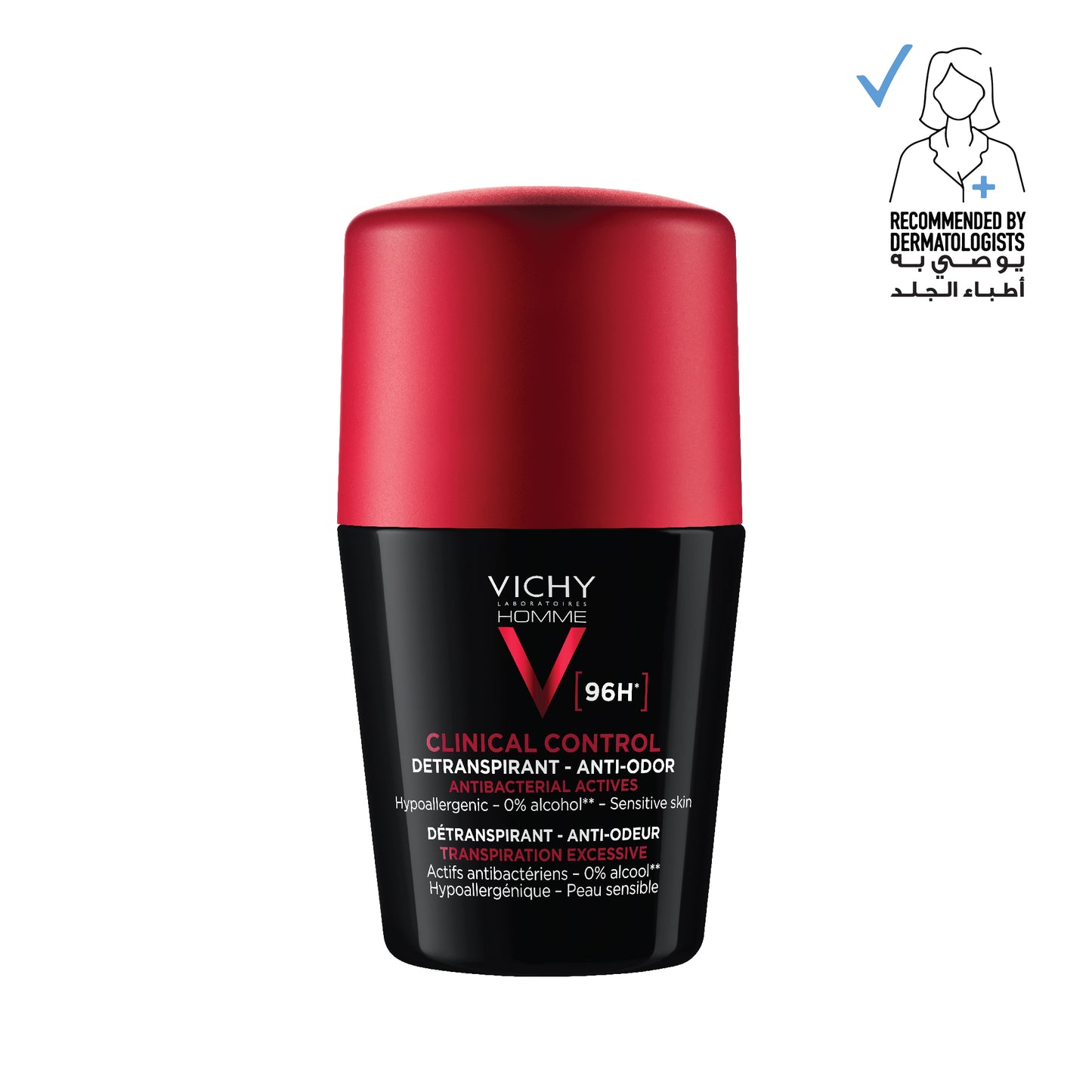 Vichy 96 Hour Clinical Control Deodorant For Men 50 ML