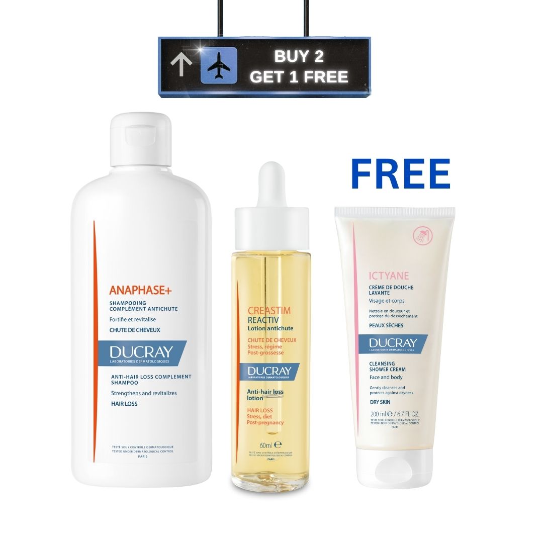 Anaphase+ Anti-Hair Loss Complement Shampoo + Creastim Reactiv Anti-Hair Loss Lotion + Free Ictyane Cleansing Shower Cream - Face and Body