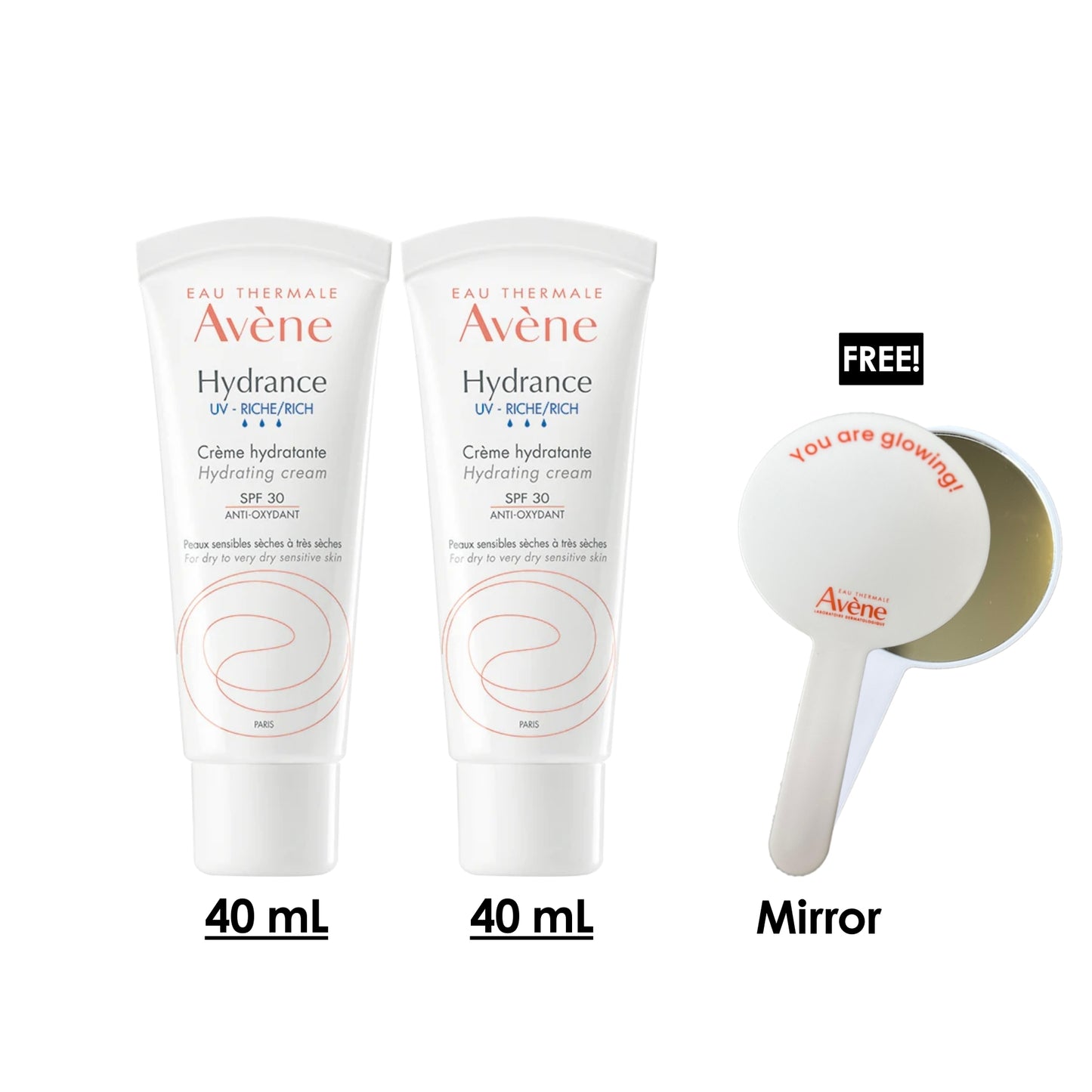 2x 24-H Hydration Hydrance UV Rich SPF30 40 ML + Free Gift
