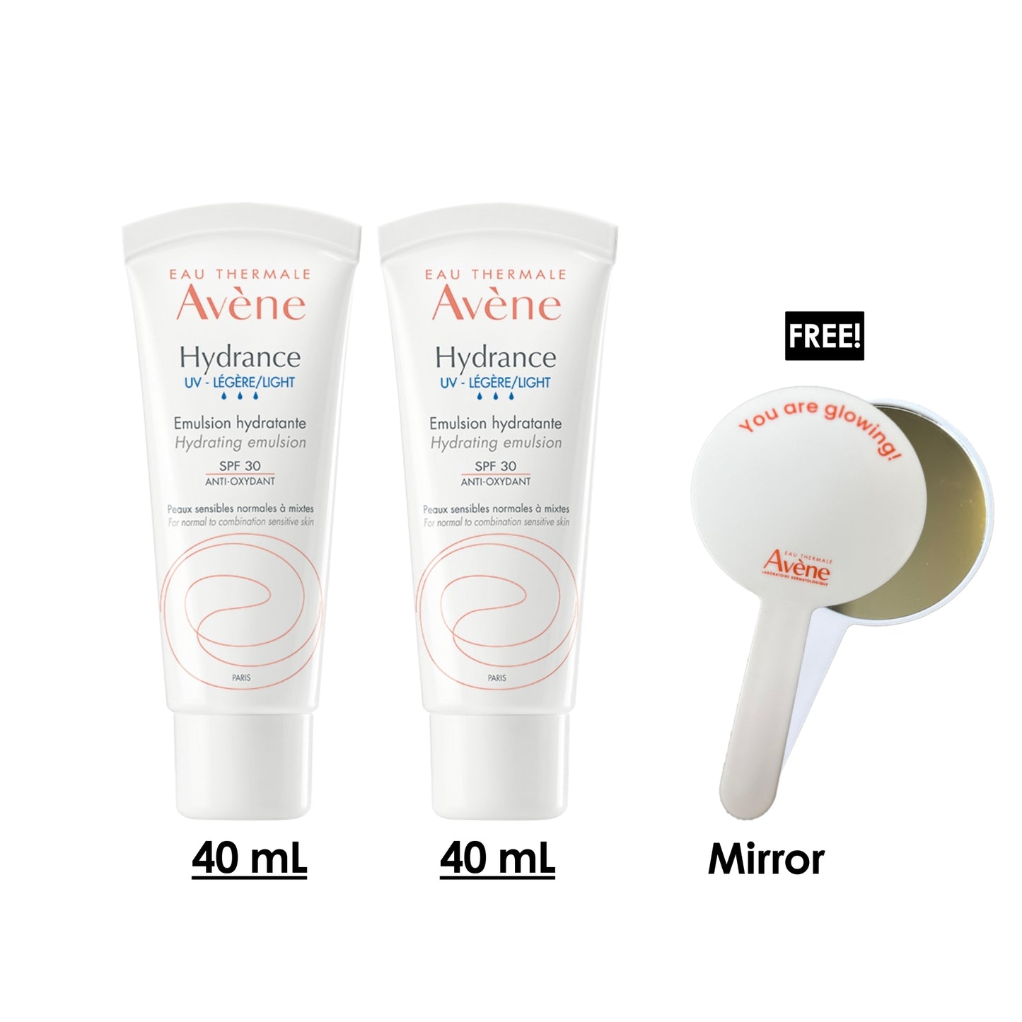 2x Hydrance UV Light SPF30 40 ML + Free Gift