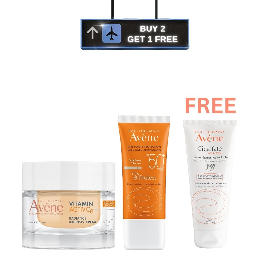 B-Protect SPF50+ 30 ML + Vitamin Activ Cg Creme Intensive Eclat 50 ML + Free Cicalfate Hand Repairing Barrier Cream 100 ML