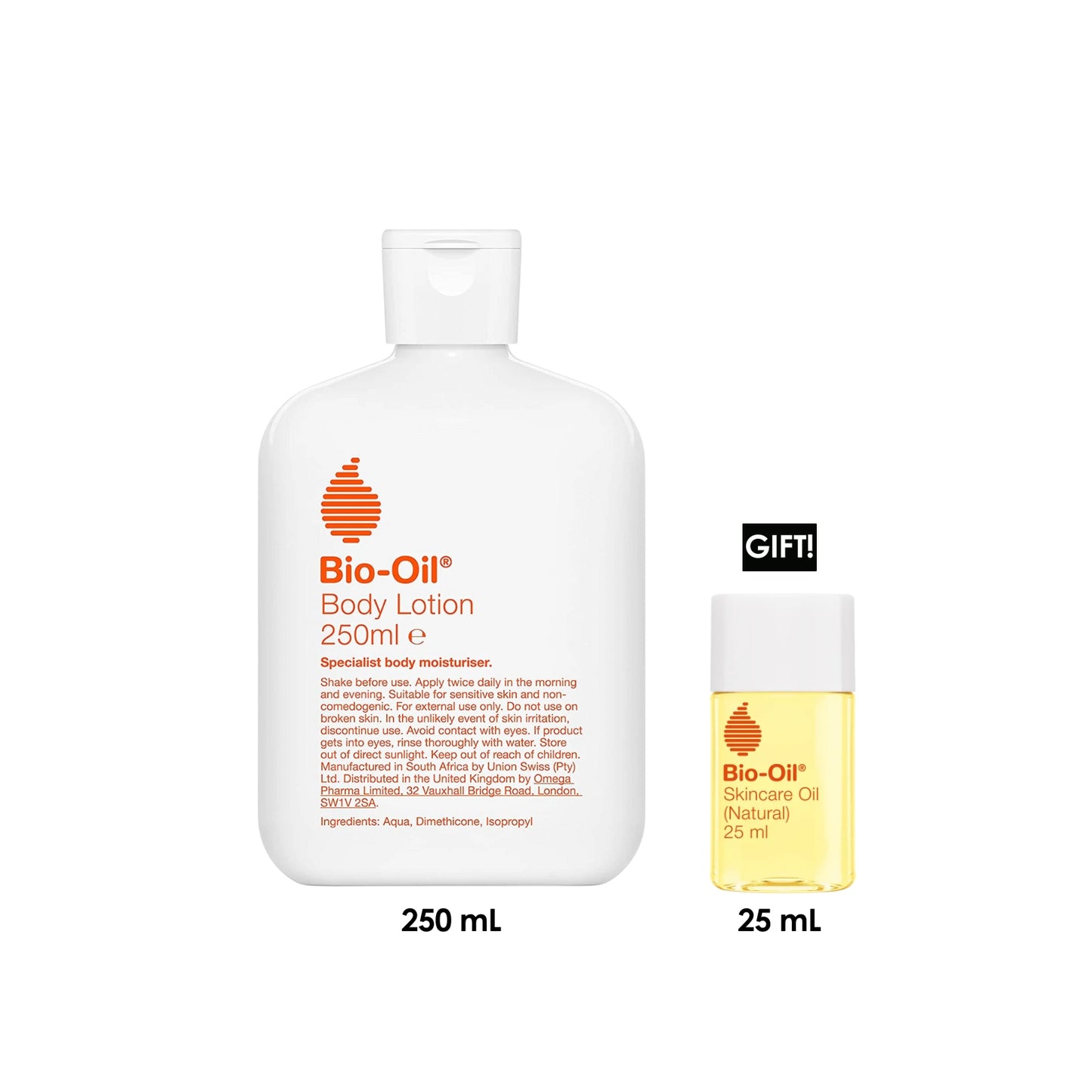 Body Lotion 250ml + Gift Skincare Oil 25ml