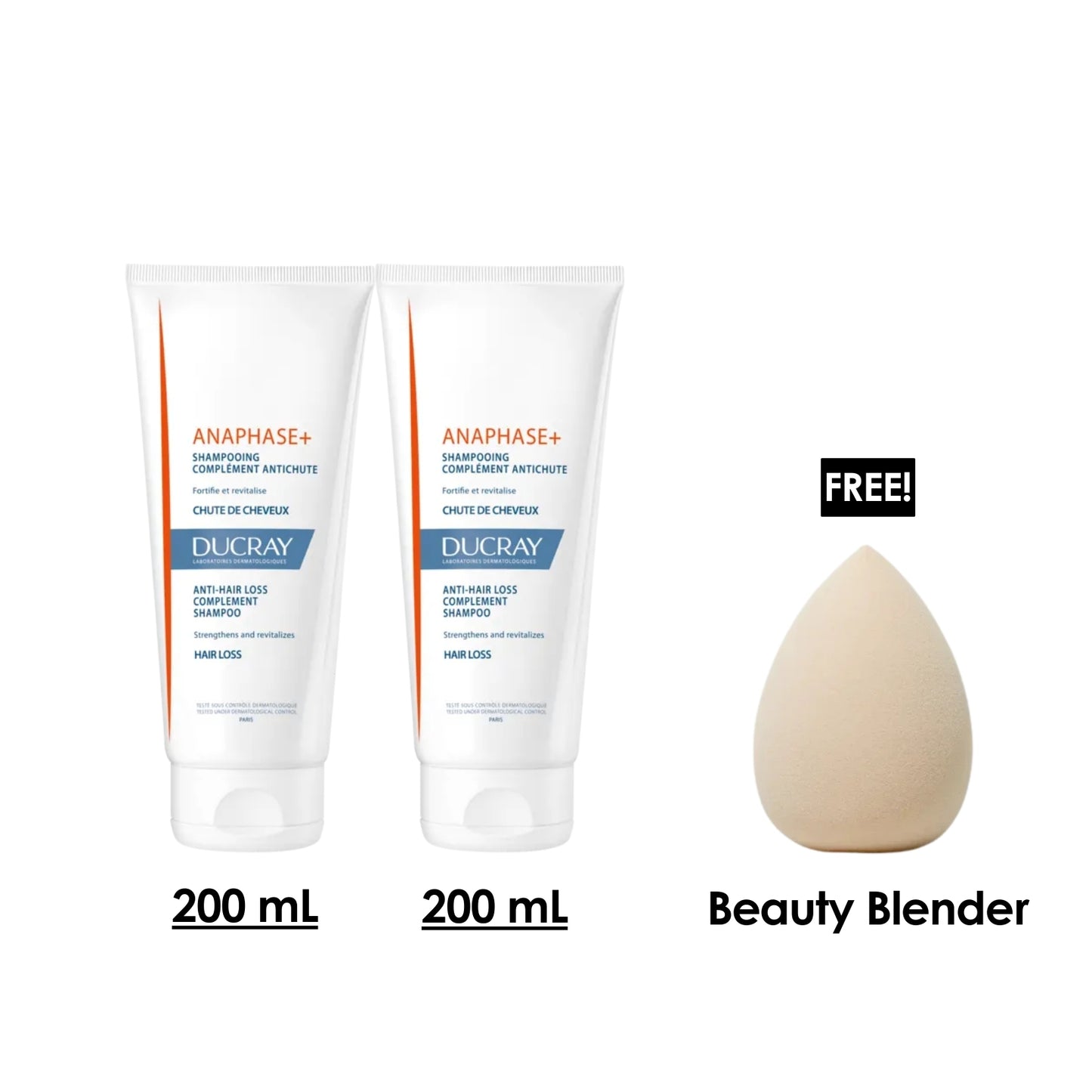 2 x Anaphase+ Anti-Hair Loss Complement Shampoo + Free Beauty Blender