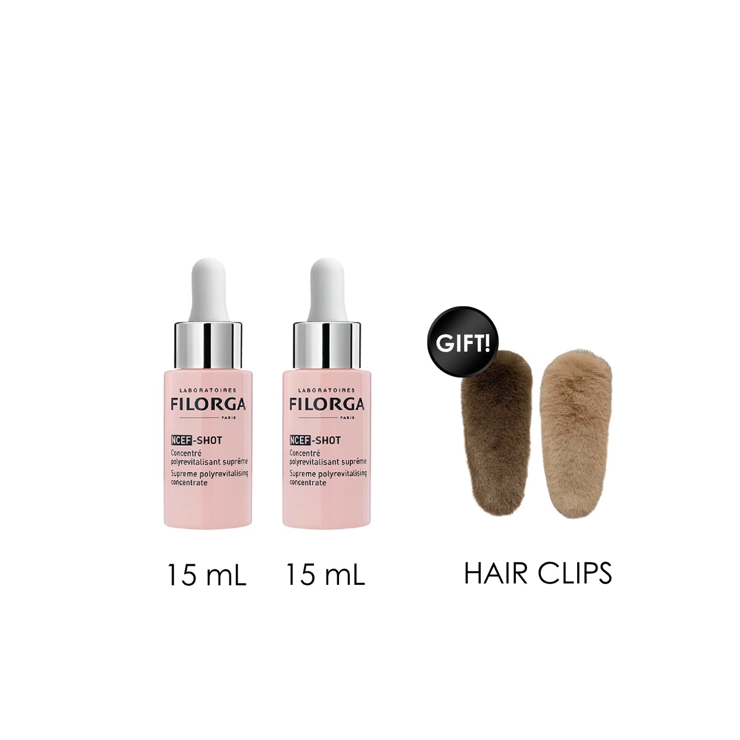 NCEF-Shot Concentrate (x2) + Free Gift Hair Clips