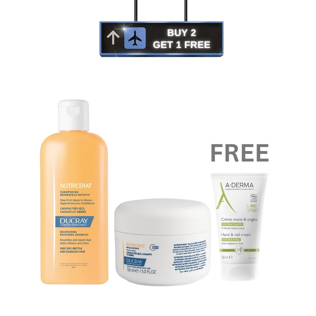 Nutricerat Nourishing Repairing Shampoo + Nutricerat Nutrition Mask + Free The Indispensable Hand Cream, 50 ML