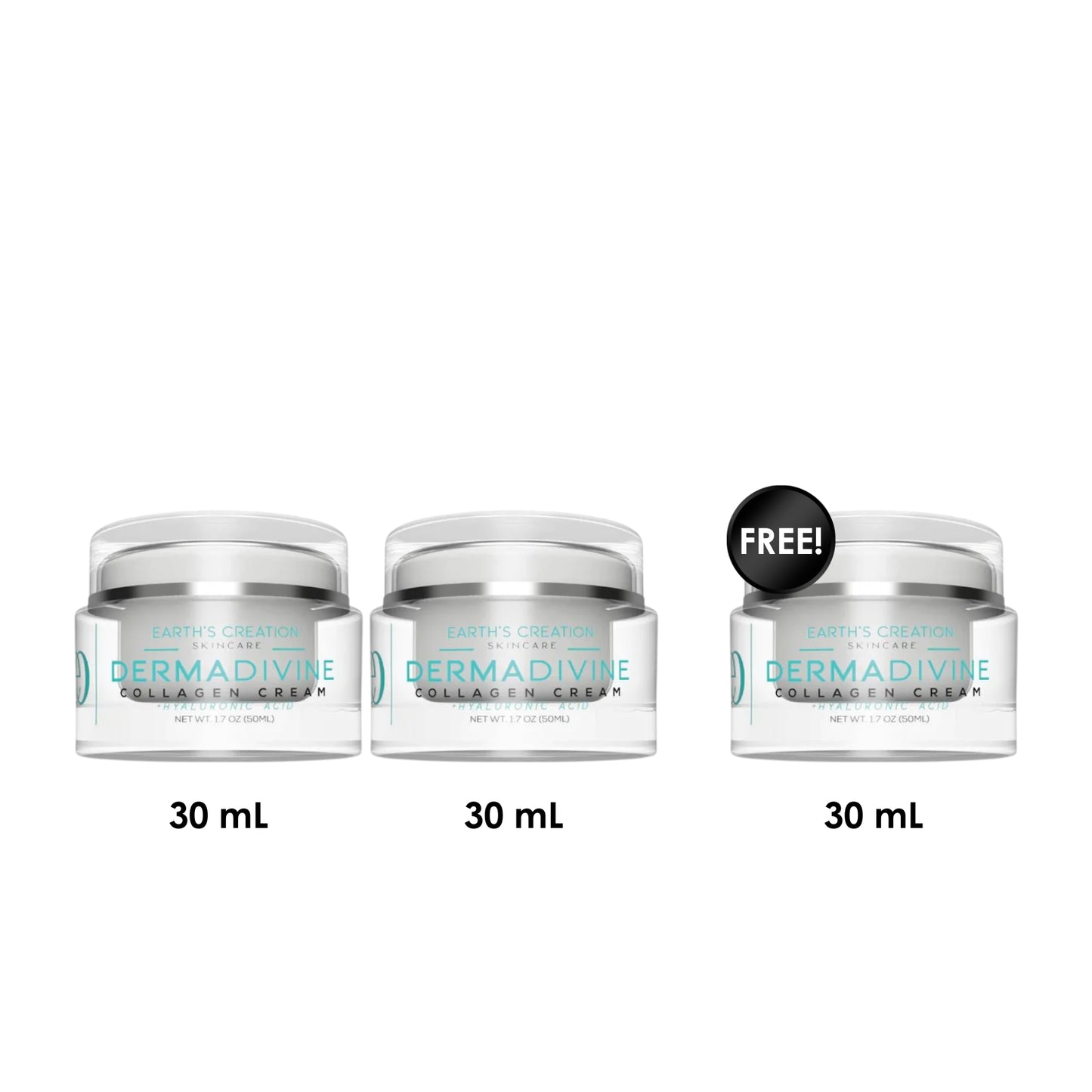 3 x Derma Divine Collagen Cream