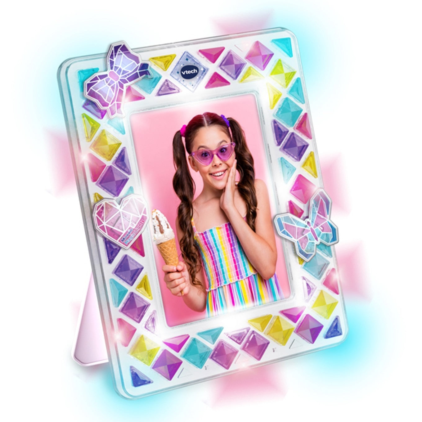 Mosaic Magic Lights Photo Frame