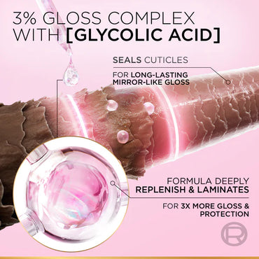 Elvive Glycolic Gloss Extra Gloss Shampoo For Dull Porous Hair Powered by 3% Glycolic Acid