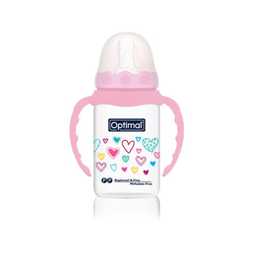 Narrow Neck Feeding Bottle With Handle 140 ML