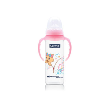 Narrow Neck Orthodontic Feeding Bottle With Handle 240 ML