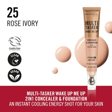 RIMMEL Multi Tasker Wake Me Up Foundation & Concealer