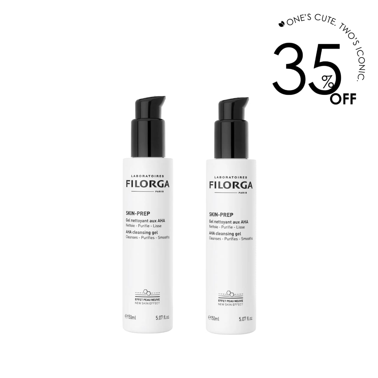 2 x Skin Prep AHA Cleansing Gel