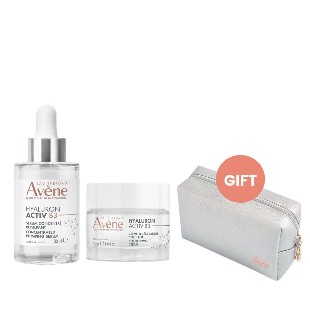 Avène Hyaluron Activ B3 Serum + Renewal Firming Cream Duo + Free Pouch