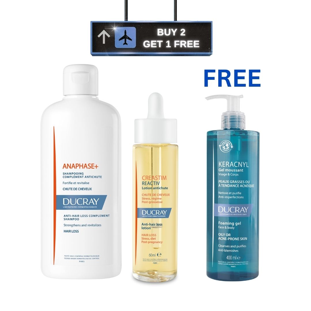 Anaphase+ Anti-Hair Loss Complement Shampoo + Creastim Reactiv Anti-Hair Loss Lotion + Free Keracnyl Foaming Gel - Face and Body