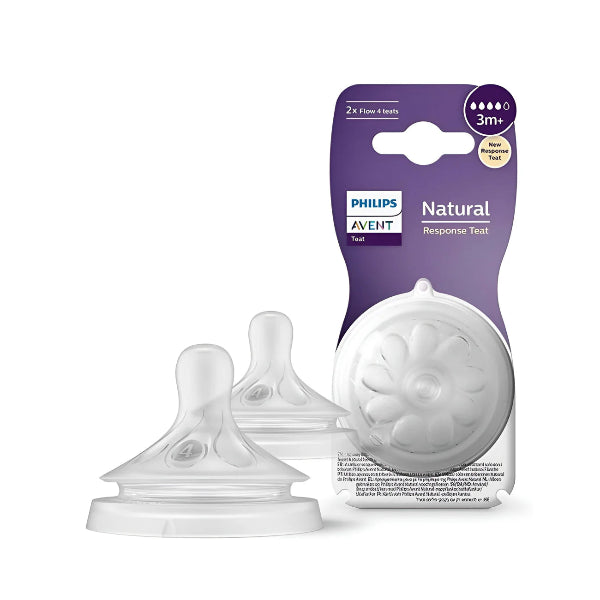 2 Natural 3.0 Teats Fast Flow 5 Holes - 6m+