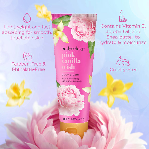 Body Cream Pink Vanilla Wish