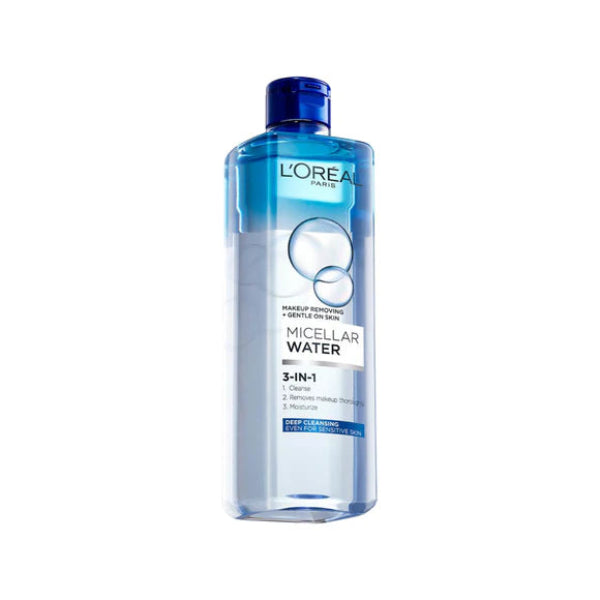 3-in-1 Deep Cleansing Micellar Water for long wear makeup remover 400 ML