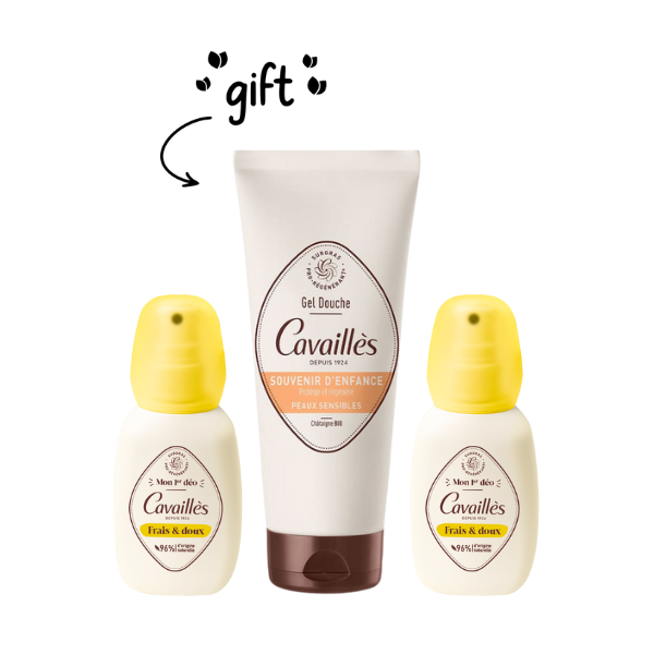 My First Deodorant Duo + Free Sweet Almond Childhood Memory Shower Gel - Sensitive Skin
