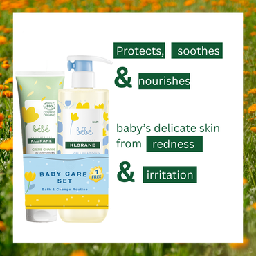 FREE Klorane Baby Gentle Foaming Gel 500ml + FREE Klorane Baby Certified Organic Change Cream 100ml