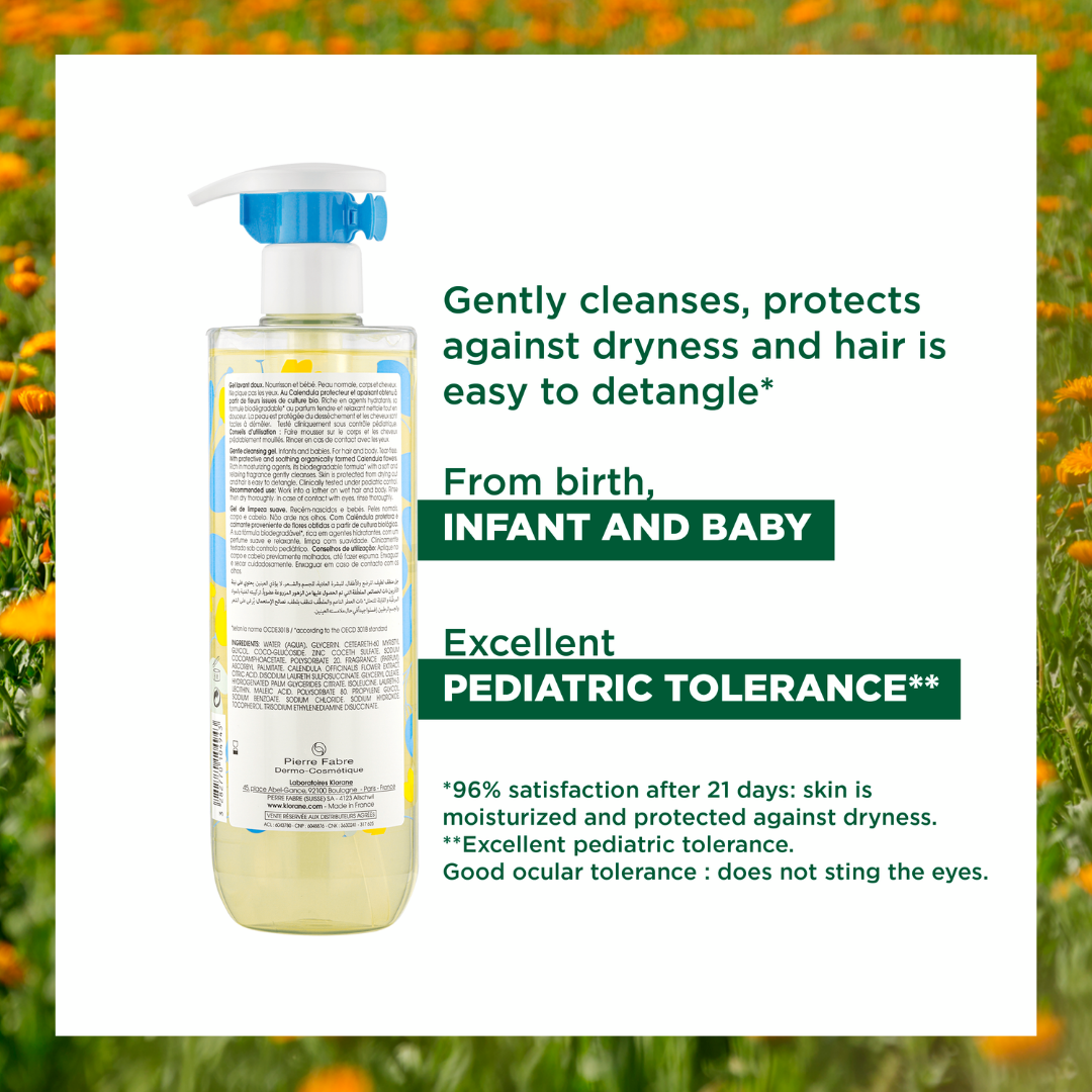 FREE Klorane Baby Gentle Foaming Gel 500ml + FREE Klorane Baby Certified Organic Change Cream 100ml