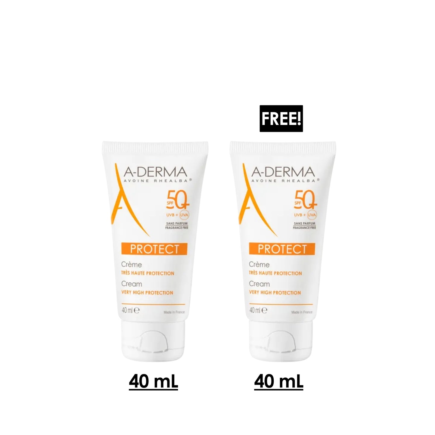 2x Protect Cream Spf 50+ Fragrance-free 40 ML