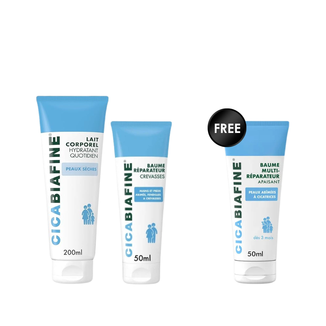 Cicabiafine Deep Repair & Daily Hydration Set + Free Multi-Repair Balm