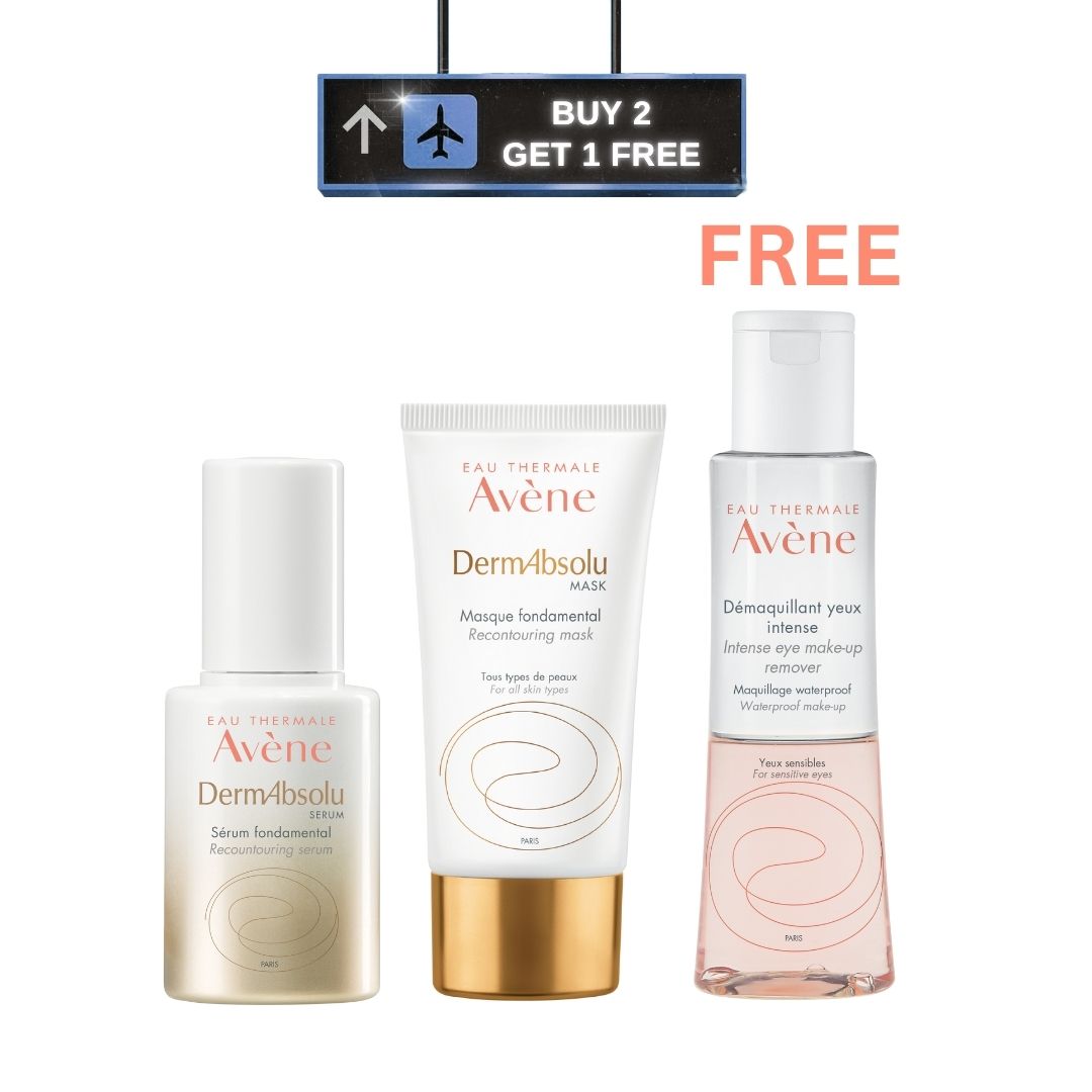 DermAbsolu Recontouring Serum 30 ML + DermAbsolu MASK Basic Mask 75 ML + Free Intense Eye Make-up Remover For Sensitive Eyes 125 ML