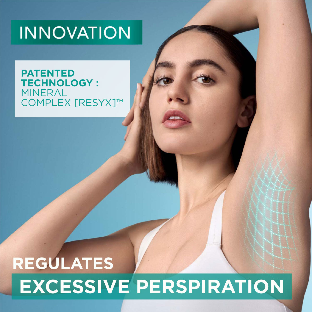 Resixyl - Roll On Deodorant for Sensitive Skin & Excessive Sweating - 48H Anti-Perspirant Protection - For Women - 50 ML