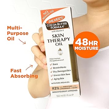 Cocoa Butter Skin Therapy Oil With Vitamin E