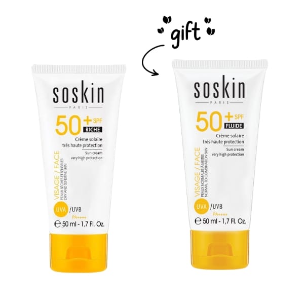SPF50+ Protection Sun Cream + Free SPF50+ Protection Sun Fluid