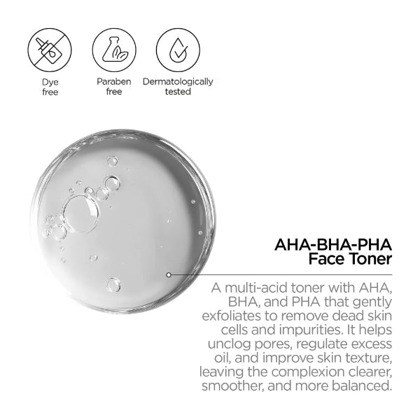Zitcare AHA BHA PHA Active Face Toner