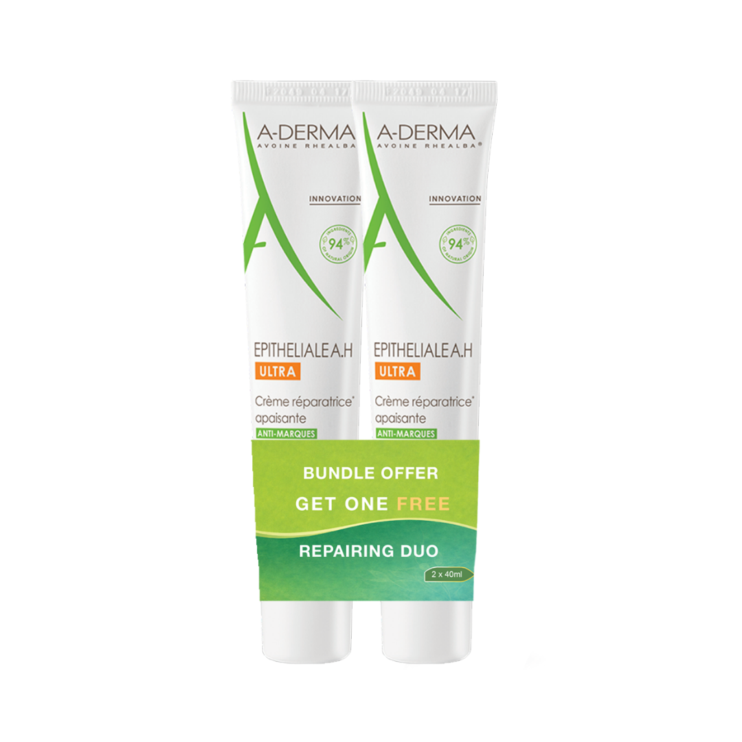 Buy One Get One A-Derma Epitheliale AH Ultra Anti-mark Ultra Repairing cream 2x40ml