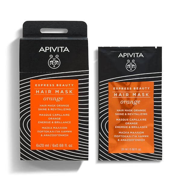 APIVITA Express Beauty Hair Mask Orange Shine & Revitalizing 20ml