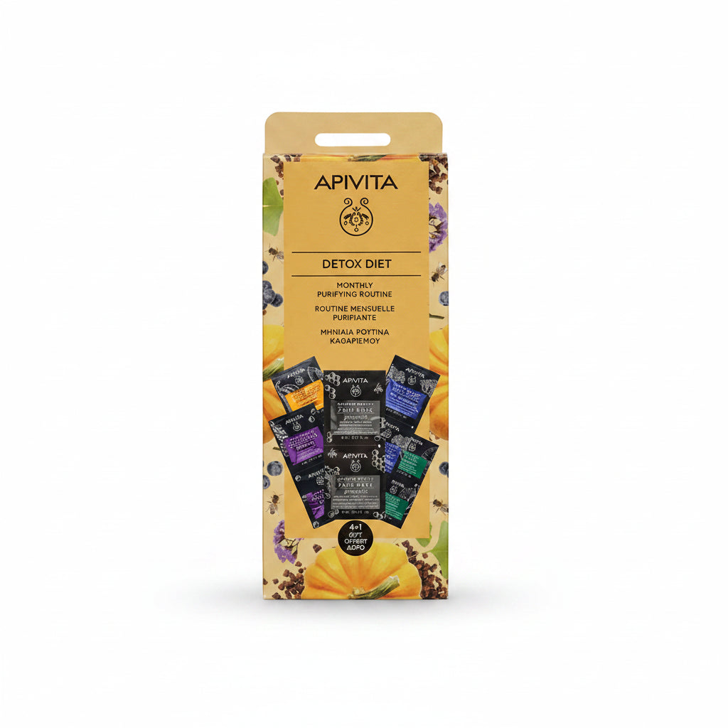 APIVITA Detox Diet Express Beauty Monthly Purifying Routine 4+1 Set