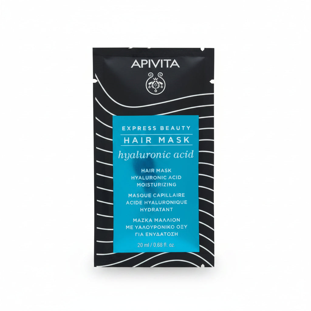 APIVITA Express Beauty Hair Mask Hyaluronic Acid Moisturizing 20ml