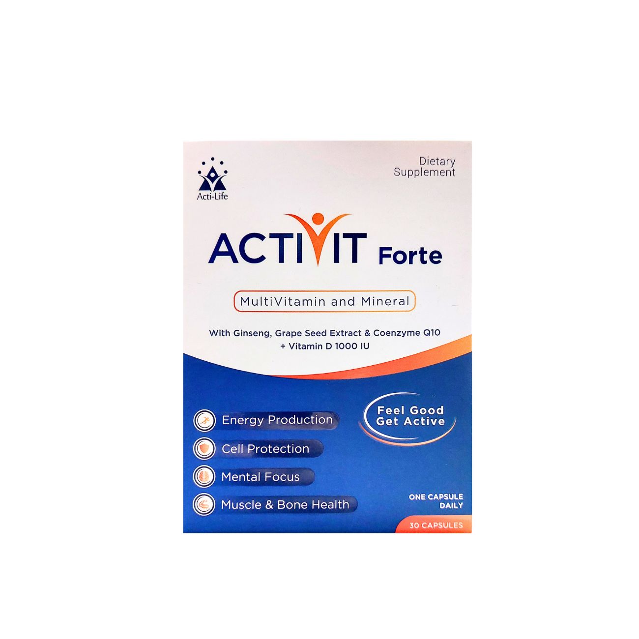 Acti-Life ActiVit Forte MultiVitamin and Mineral 30 capsules