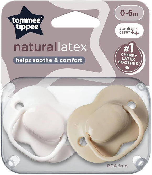 Natural Latex 2X Soothers 0-6M