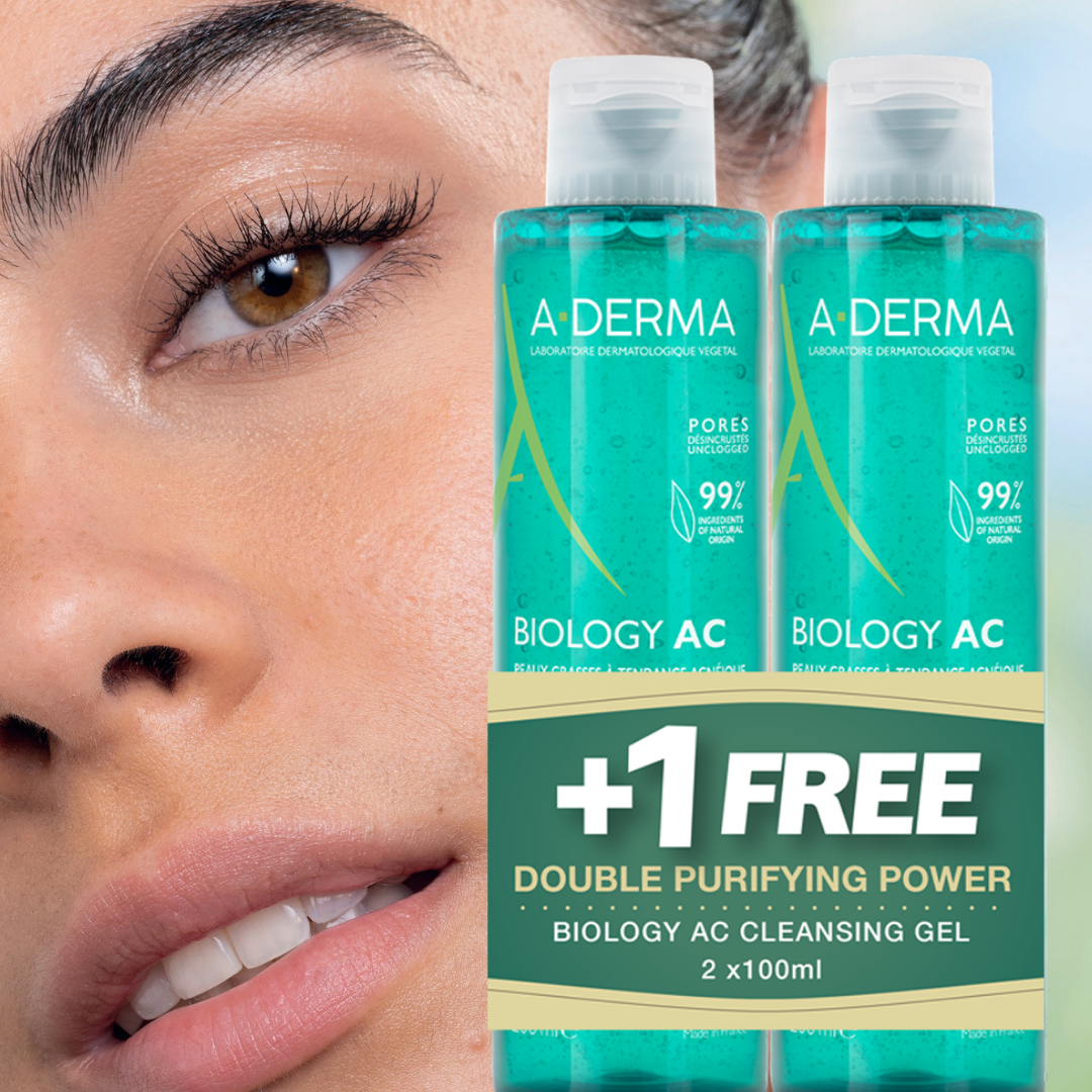 Buy One Get One free A-Derma Biology AC foaming gel 2x200ml