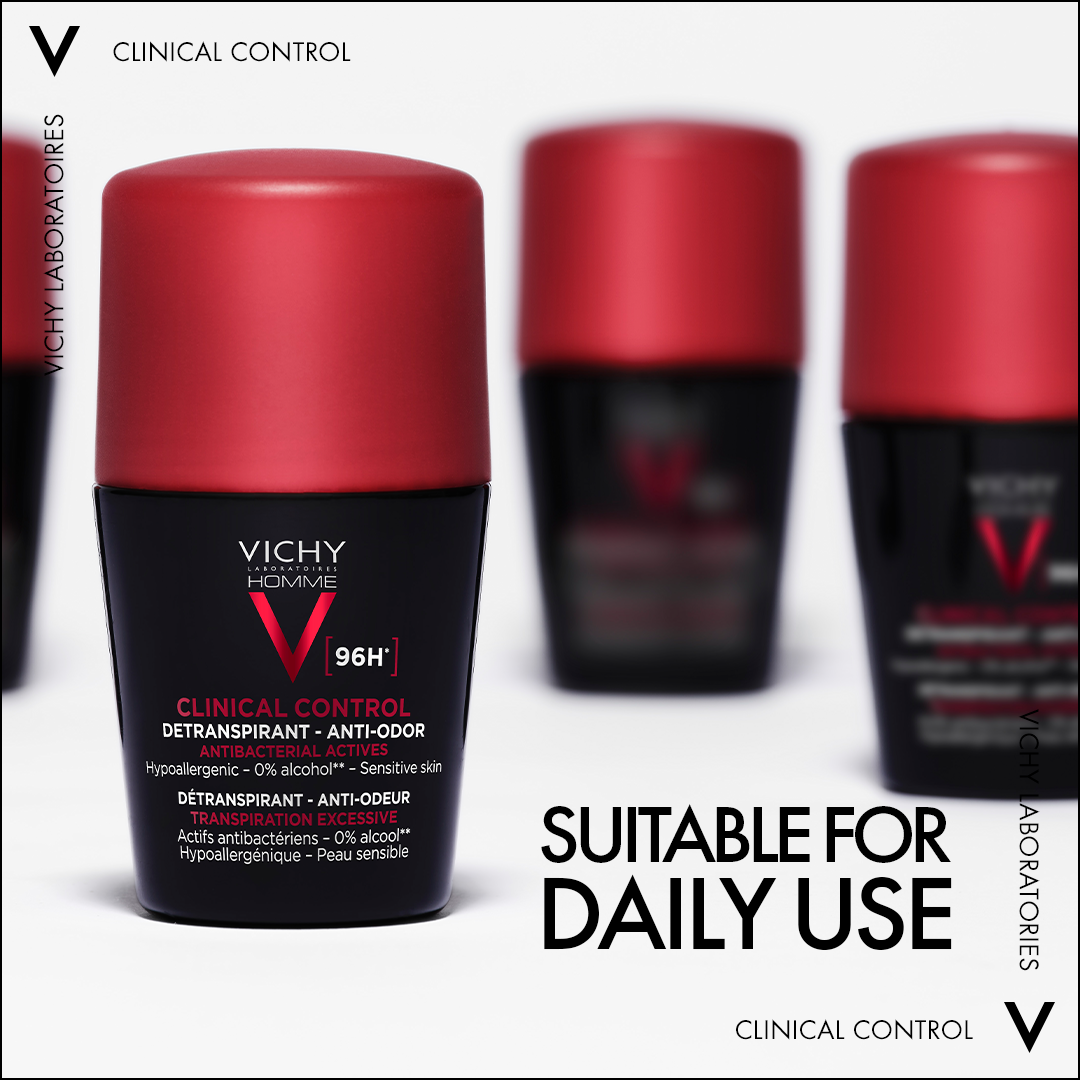 Vichy 96 Hour Clinical Control Deodorant For Men 50 ML
