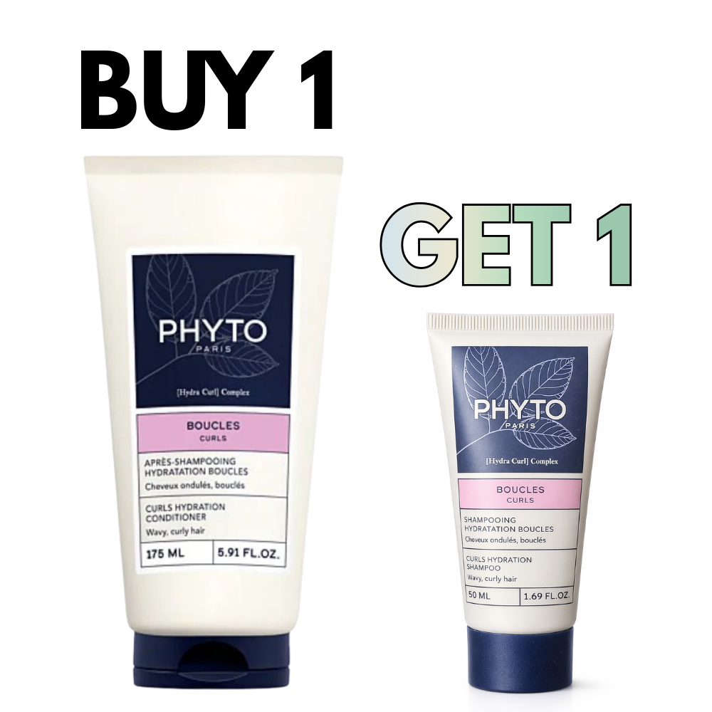 Hydrating Curls Care Duo – Curls Hydrating Conditioner 175ML + FREE PHYTO Curls Shampoo Travel Size 50ML