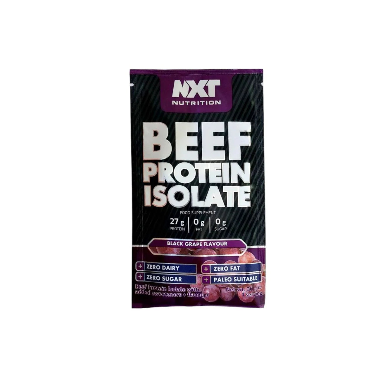 Beef Protein Isolate 30 G 1 Serving Black Grape Flavour