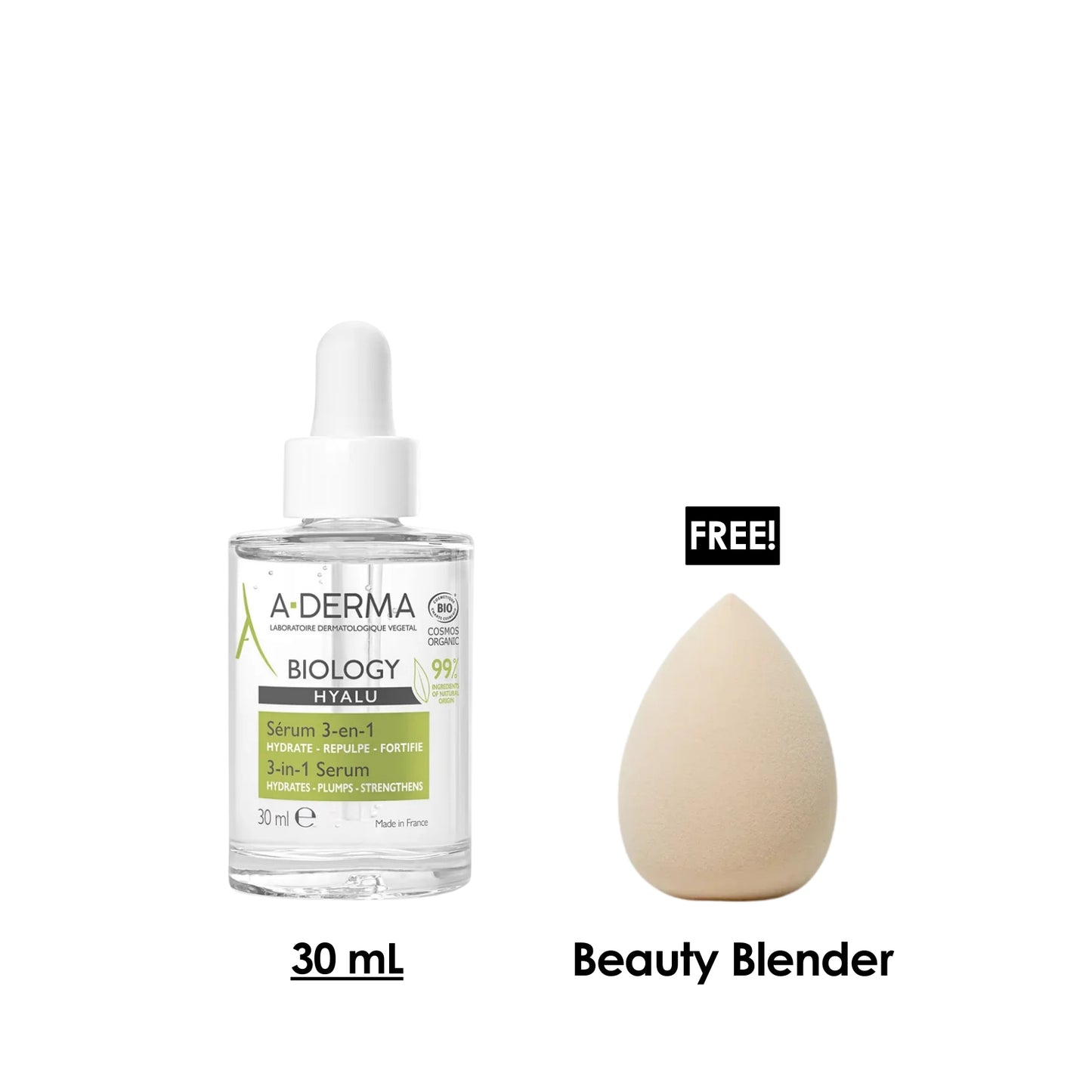 Biology Hyalu 3 in 1 Serum + Free Beauty Blender