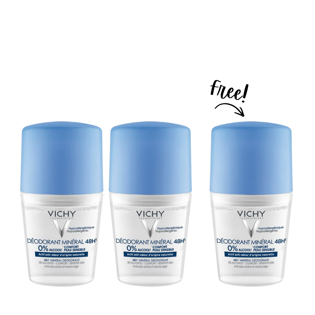 Buy 2 Get 1 - 48 Hours Mineral Deodorant Roll On