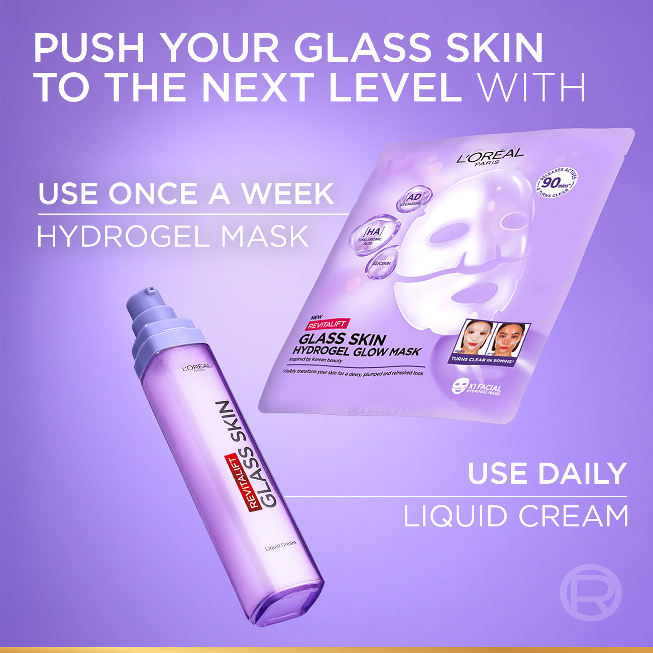 Revitalift Filler Hydrogel Glow Mask Single Pack