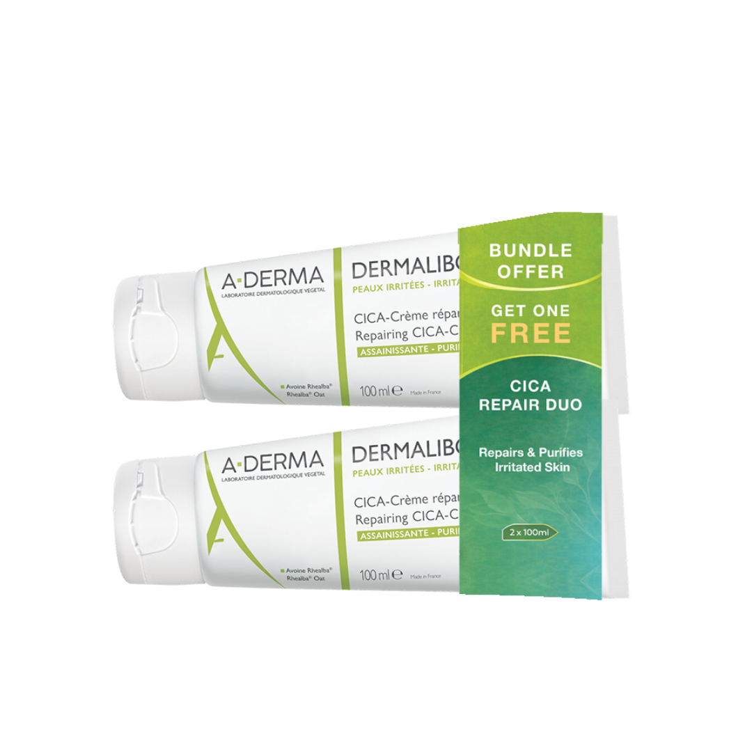 Buy One Get One A-Derma Dermalibour Cicapurfying repair cream 2x100ml