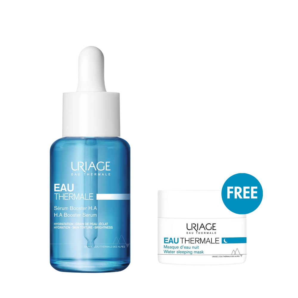 Uriage Eau Thermale H.A Booster Serum + FREE Water Sleeping Mask