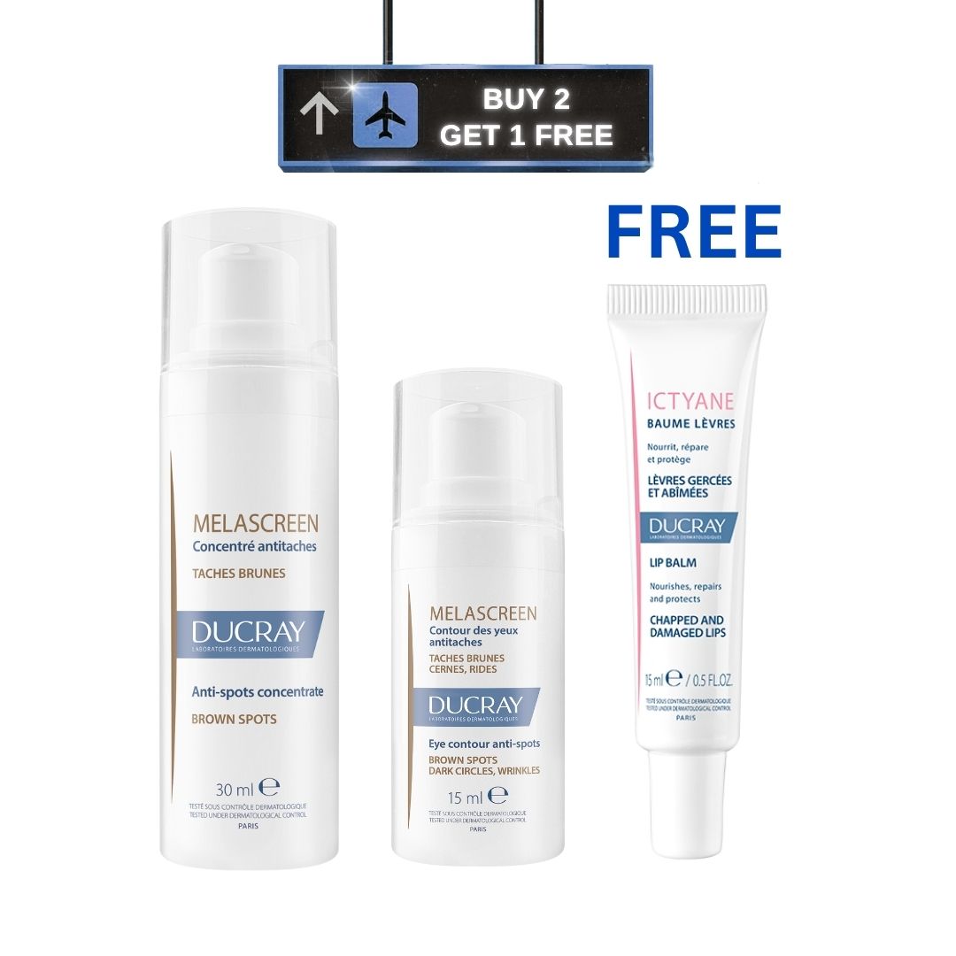 Melascreen Anti-Dark Spot Eye Contour + Melascreen Anti-Spots Concentrate + Free Ictyane Lip Balm - Chapped and Damaged Lips