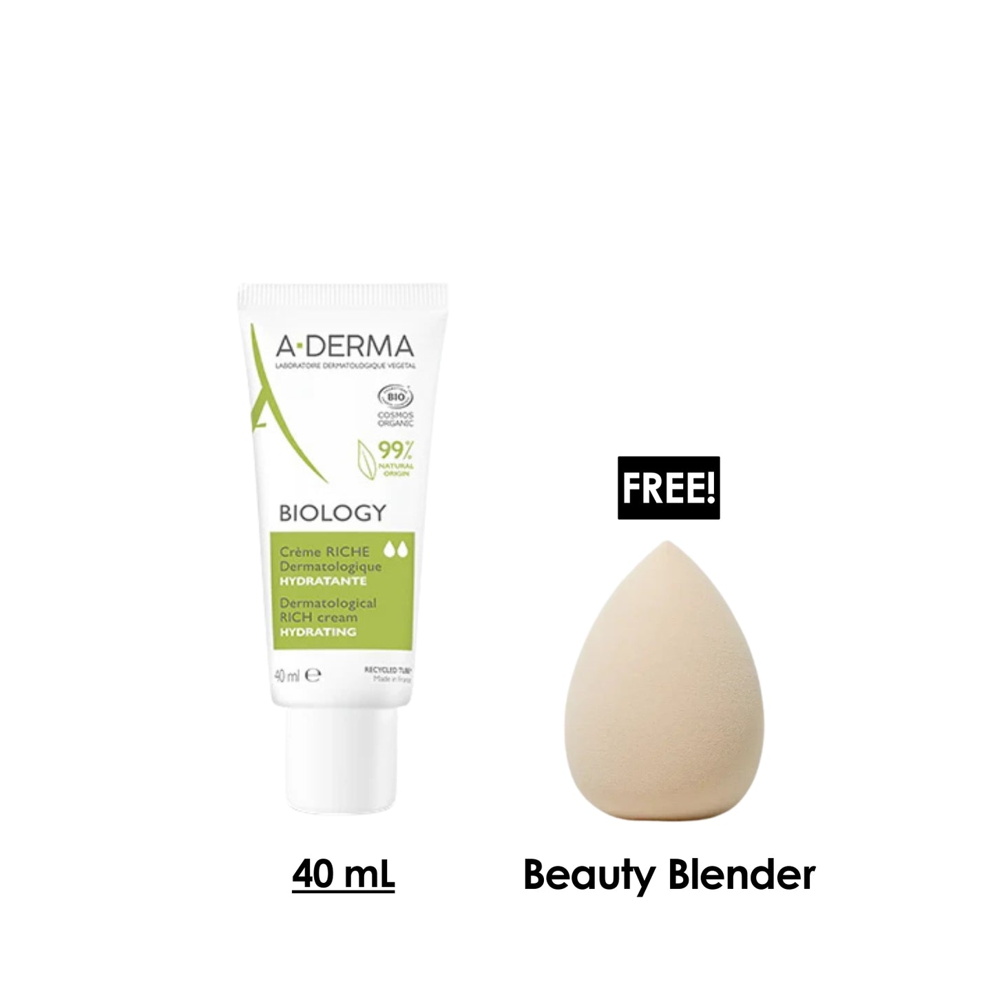Biology Hydrating Rich Cream 40 ML + Free Beauty Blender