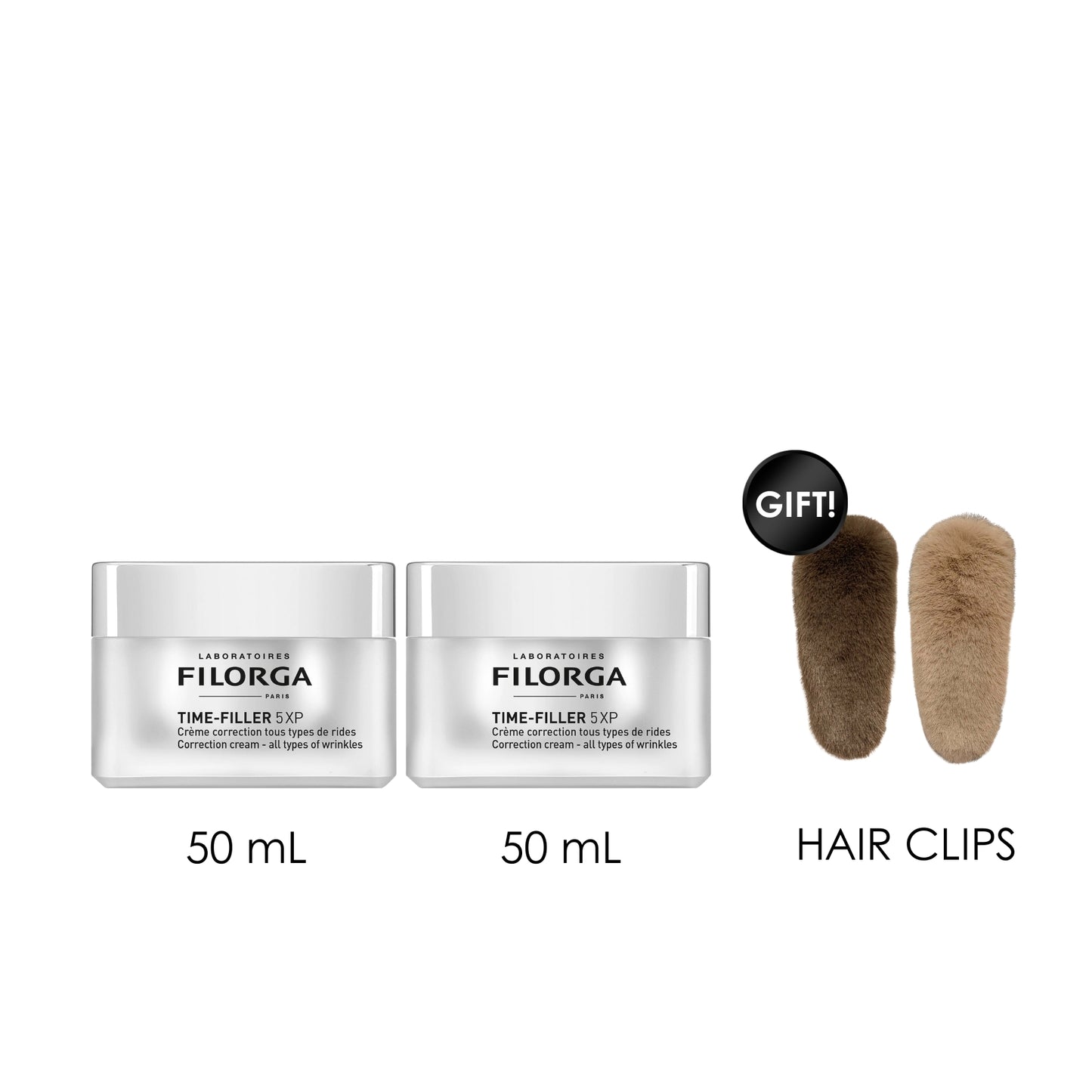 Time-Filler 5XP Cream (x2) + Free Gift Hair Clips
