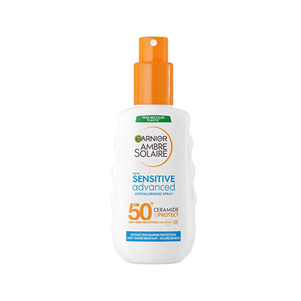 Ambre Solaire Sensitive Advanced SPF 50+ Ceramide Protect Sunscreen Spray For Adults 150 ML